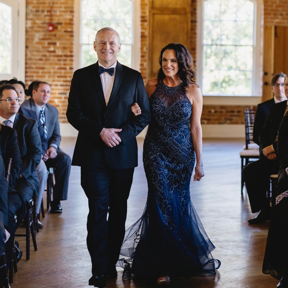 Stunning Mother of the Bride or Groom Navy Ivonne D Gown